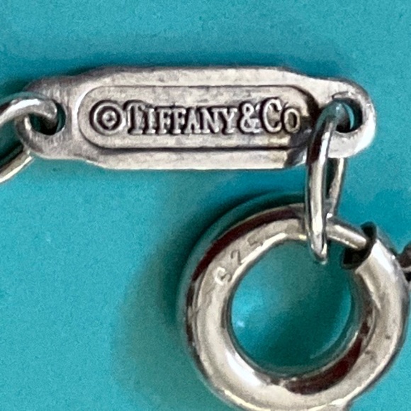 TIFFANY & CO. Vintage 1837 Sterling (925) Three Disc Drop Pendant Neckla… - Picture 4 of 9